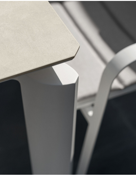 TAVOLO TALENTI MILO 160/215 BIANCO TOP IN CERAMICA