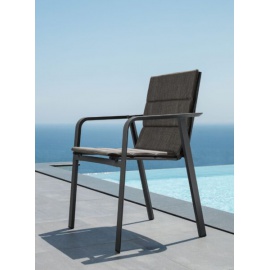 SEDIA CON BRACCIOLI TALENTI MODELLO MILO GRAPHITE