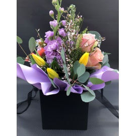 Mazzo di fiori BOX NERA |...
