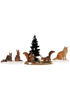 WOODLAND ANIMALS , SET OF 4