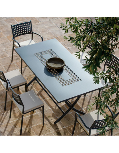 TAVOLO VERMOBIL VEGAS 185X85 GRIGIO