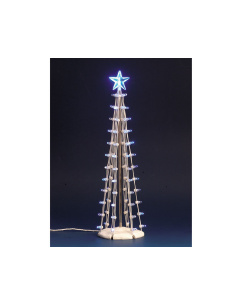 LIGHTED SILHOUETTE TREE (BLUE)
