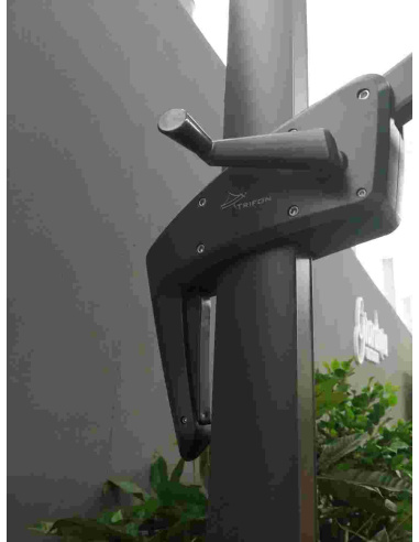 OMBRELLONE ROMA 3X3 M. ANTRACITE...