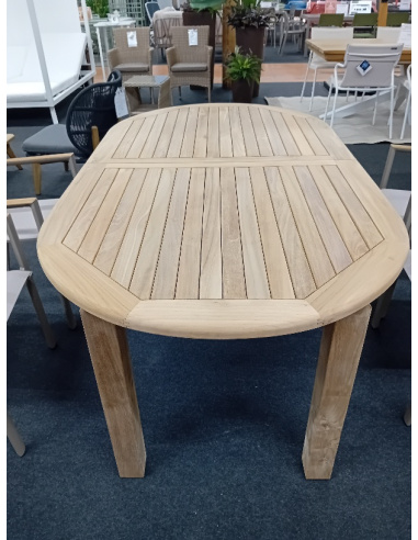 TAVOLO TEAK OVALE ALLUNGABILE 150/200x90